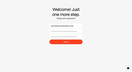 Exactly
				signup page example
