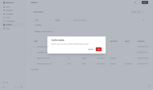 Loops screen example