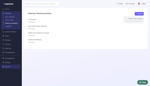 Leapsome
			     ux ui design