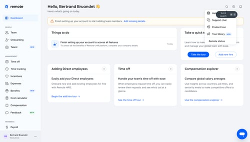 Remote
				dropdown & other states page example