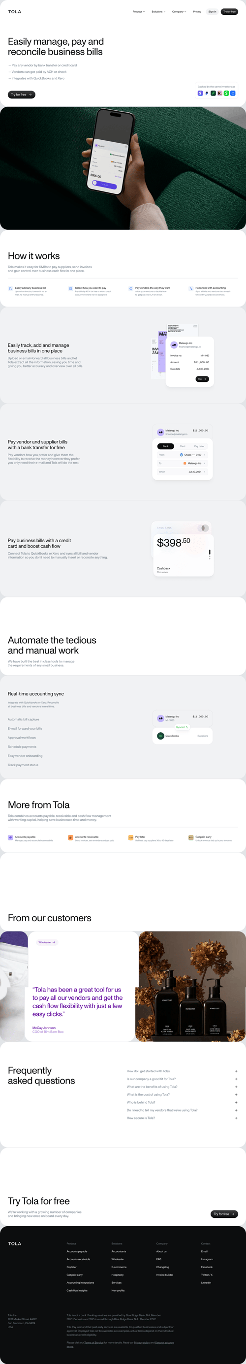 Tola
			   ux ui design