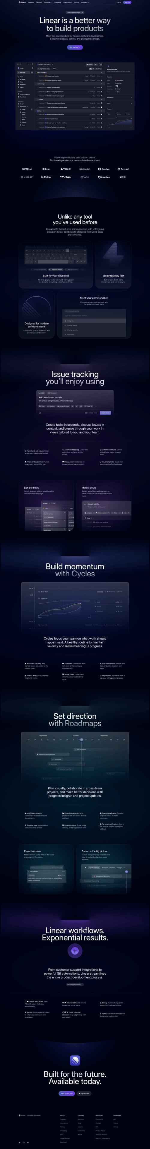 Linear
			  ux ui design