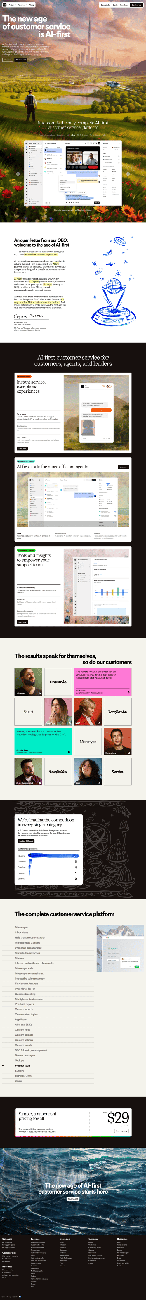 Intercom
page example