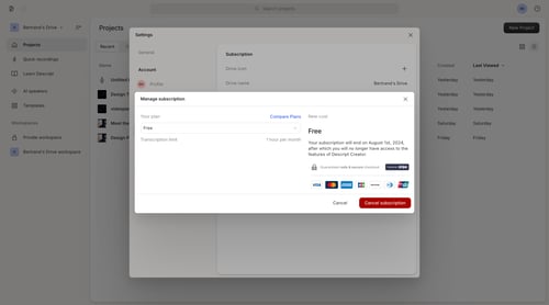 Descript
			         ux ui design