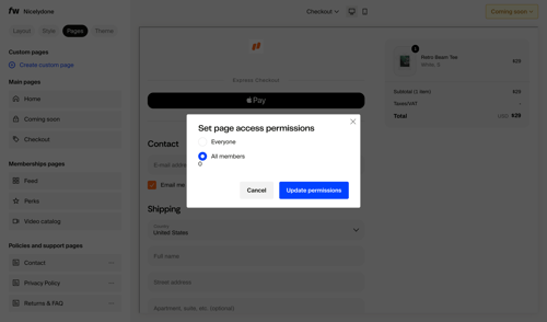 Fourthwall screen example