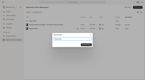 Descript
			         ux ui design