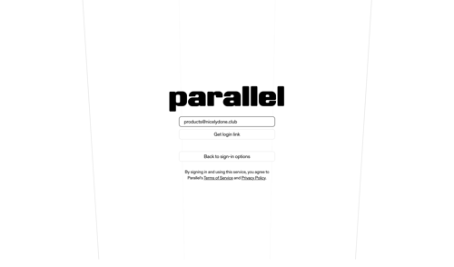 Parallel
				signin page example
