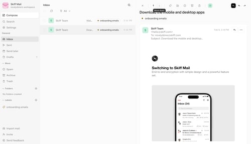 Skiff
			      ux ui design