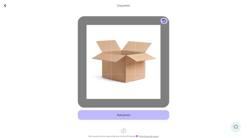 Wanda
				upload page example