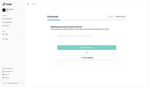 Leap
			  ux ui design