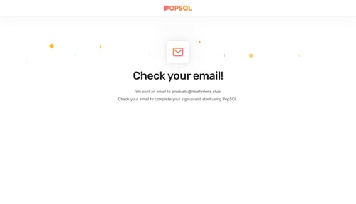 PopSQL
				signup page example
