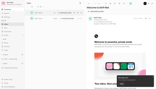 Skiff
			         ux ui design