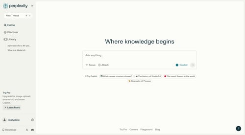 Perplexity
			      ux ui design