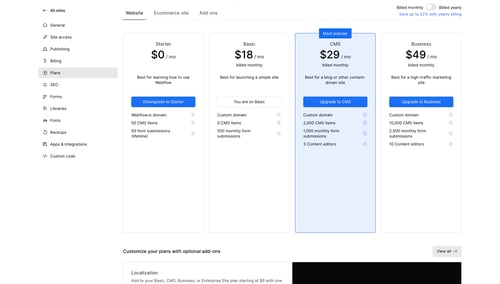 Webflow
			                 ux ui design