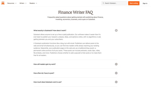 Substack
				dropdown & other states page example