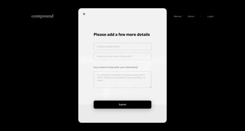 Compound
			      ux ui design