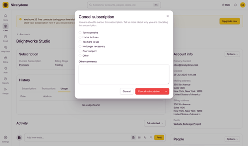 Outseta
			    ux ui design