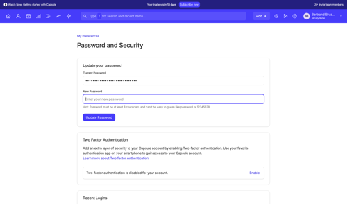 Capsule
			    ux ui design