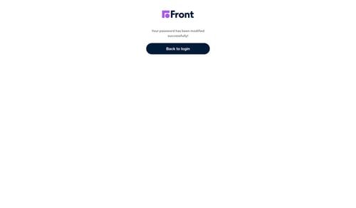 Front
				password reset page example