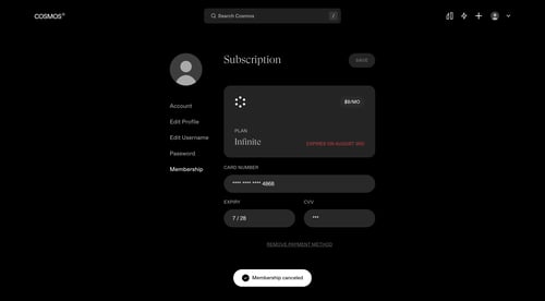 Cosmos
			            ux ui design
