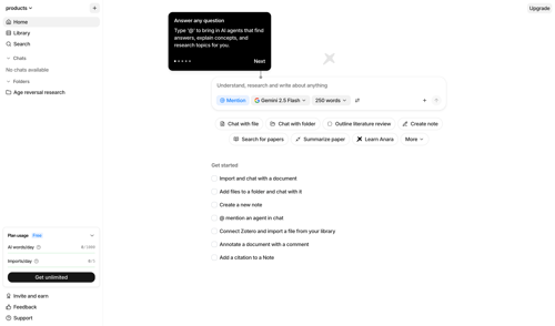 Anara screen example