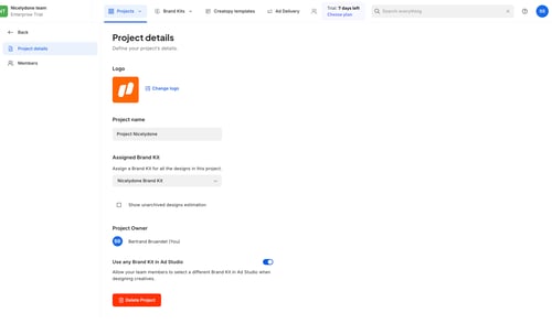 Creatopy screen example