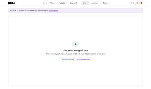 Podia
			          ux ui design