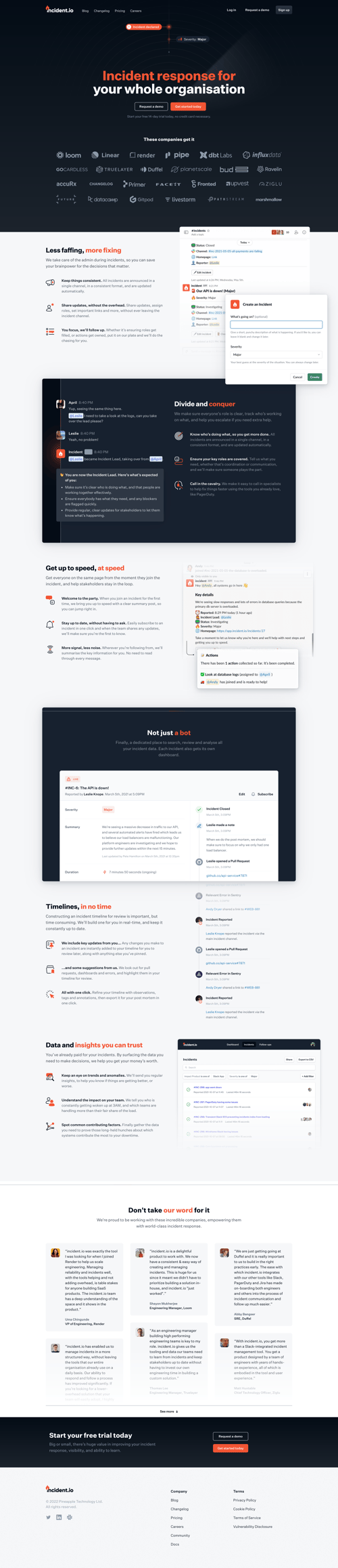 Incident
			 ux ui design