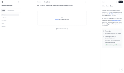 Loops screen example