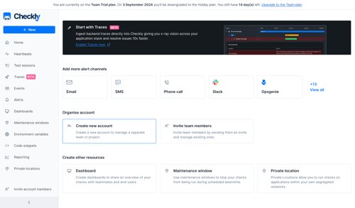Checkly
			            ux ui design