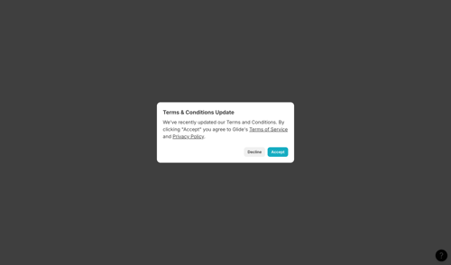 Glide
				modal & popover page example