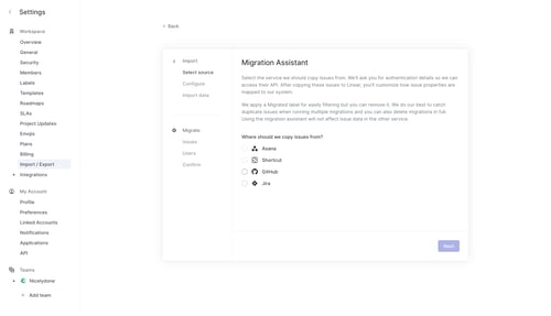 Linear
			      ux ui design