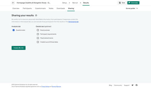 Optimal screen example