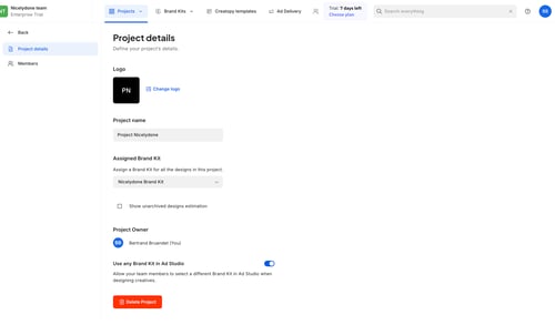 Creatopy screen example