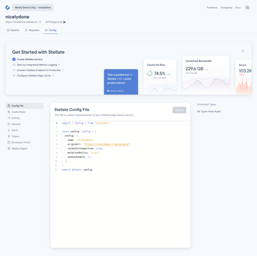 Stellate
				onboarding page example