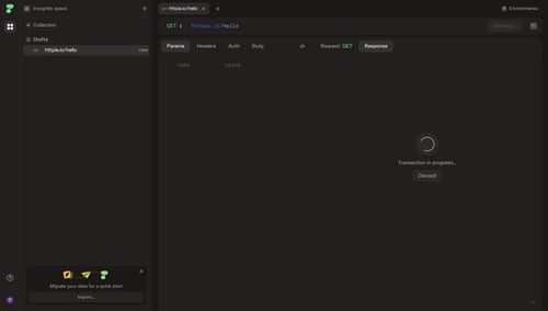 Httpie
				loading state page example