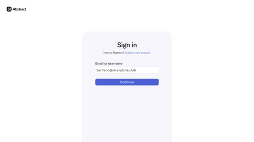 Abstract
				signin page example
