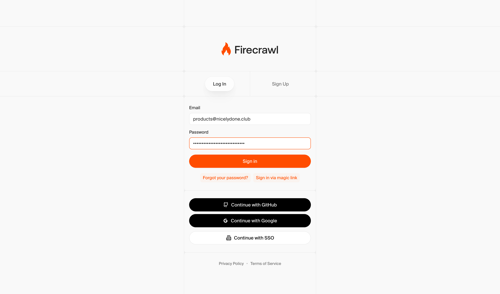 Firecrawl
				signin page example