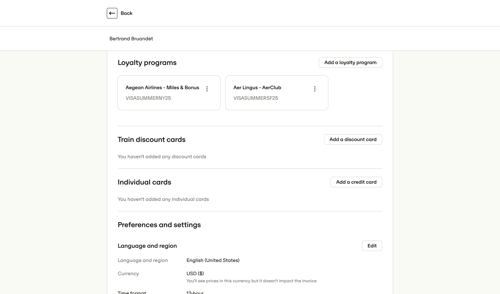 Travelperk screen example