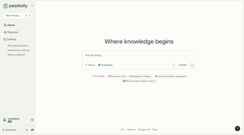 Perplexity
			               ux ui design