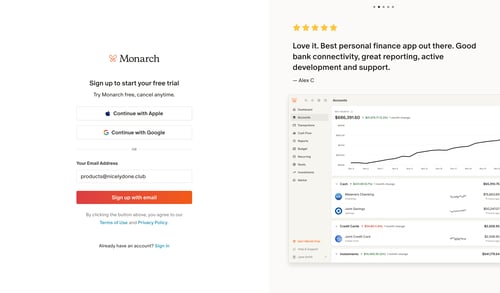 Monarch
			                  ux ui design