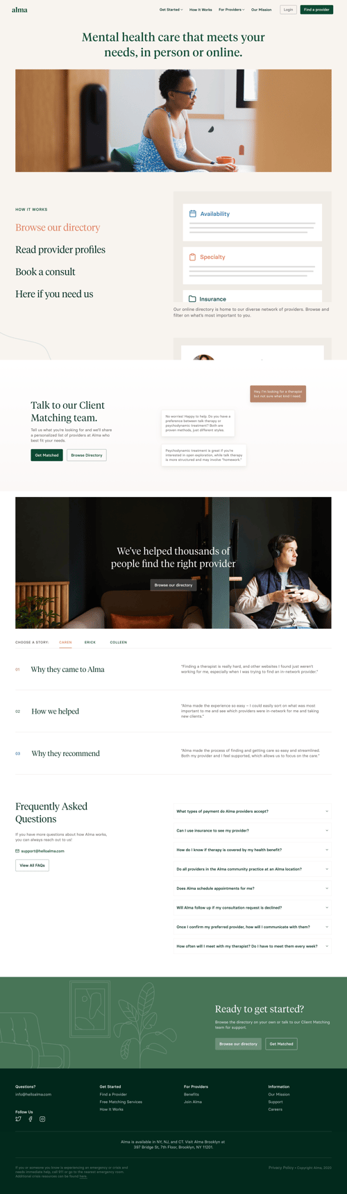 Alma
			 ux ui design