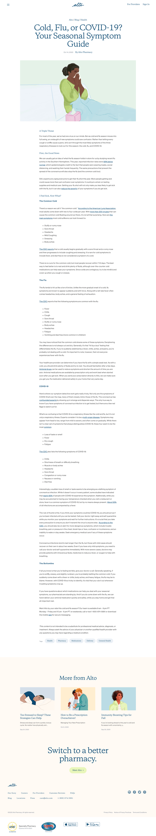 Alto pharmacy
			 ux ui design