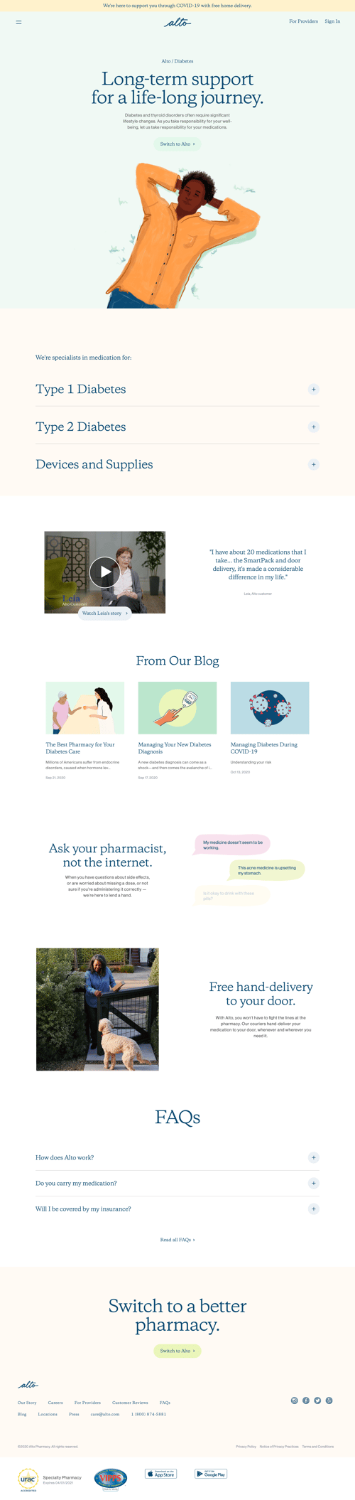 Alto pharmacy
			 ux ui design