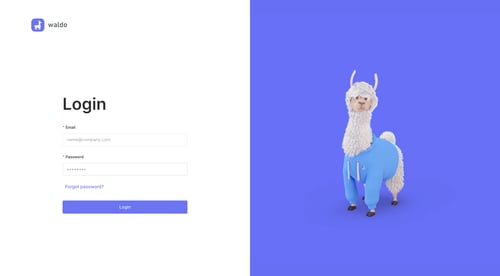 Waldo
				signin page example