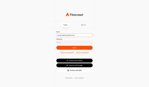 Firecrawl
				signin page example