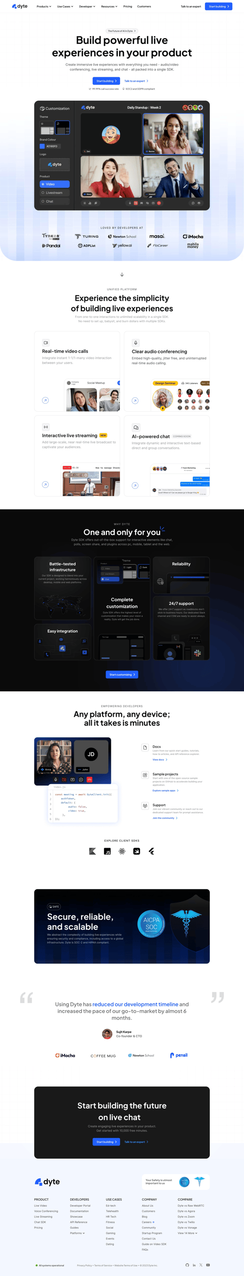 Dyte
			  ux ui design