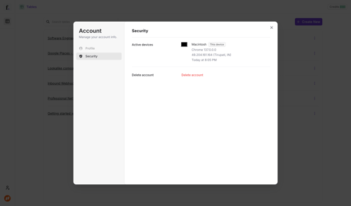 Freckle
			settings account management account settings account deletion security ux ui design