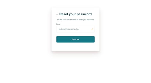 Elicit
				password reset page example
