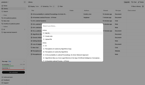 Anara screen example